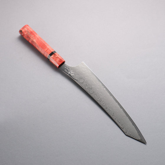 Ryusen Gurenhiryu Kai SPG STRIX Damascus Kiritsuke Gyuto 240mm Stabilized Poplar Wood Handle - Seisuke Knife