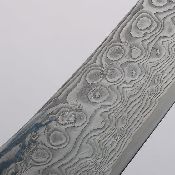 Ryusen Gurenhiryu Kai SPG STRIX Damascus Kiritsuke Gyuto 240mm Stabilized Poplar Wood Handle - Seisuke Knife