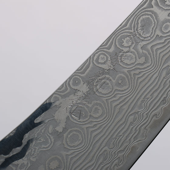 Ryusen Gurenhiryu Kai SPG STRIX Damascus Kiritsuke Gyuto 210mm Stabilized Poplar Wood Handle - Seisuke Knife