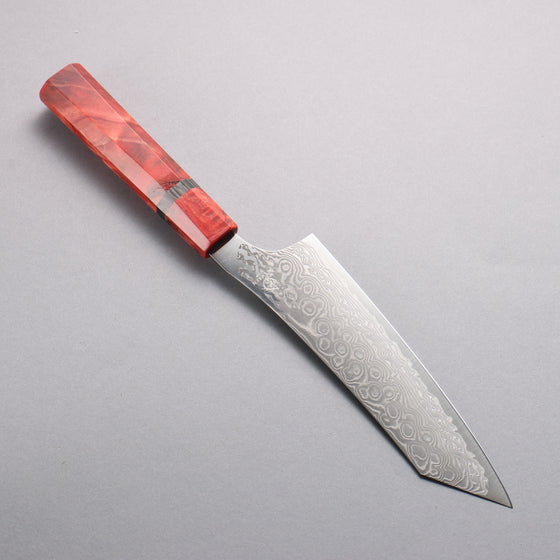 Ryusen Gurenhiryu Kai SPG STRIX Damascus Kiritsuke Santoku 175mm Stabilized Poplar Wood Handle - Seisuke Knife