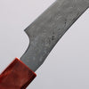 Ryusen Gurenhiryu Kai SPG STRIX Damascus Kiritsuke Petty-Utility 135mm Stabilized Poplar Wood Handle - Seisuke Knife - Slide 4