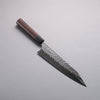 Yoshimi Kato SPG STRIX Hammered (V) Kiritsuke Gyuto 210mm Rosewood (Ferrule: Black Pakka Wood) Handle - Seisuke Knife - Slide 1