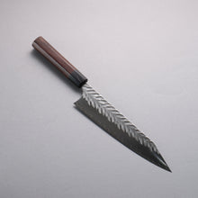  Yoshimi Kato SPG STRIX Hammered (V) Kiritsuke Gyuto 210mm Rosewood (Ferrule: Black Pakka Wood) Handle - Seisuke Knife