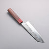 Yoshimi Kato SPG STRIX Hammered (V) Bunka 170mm Honduras (ferrule: Red Pakka wood) Handle - Seisuke Knife - Slide 2