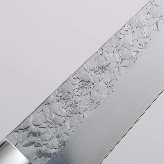 Yoshimi Kato Minamo SG2 Hammered Petty-Utility 150mm Red White Black Acrylic Handle - Seisuke Knife