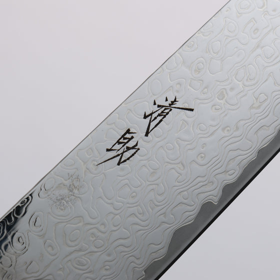 Seisuke VG10 Mirrored Finish Damascus Sujihiki 240mm Oak Handle - Seisuke Knife