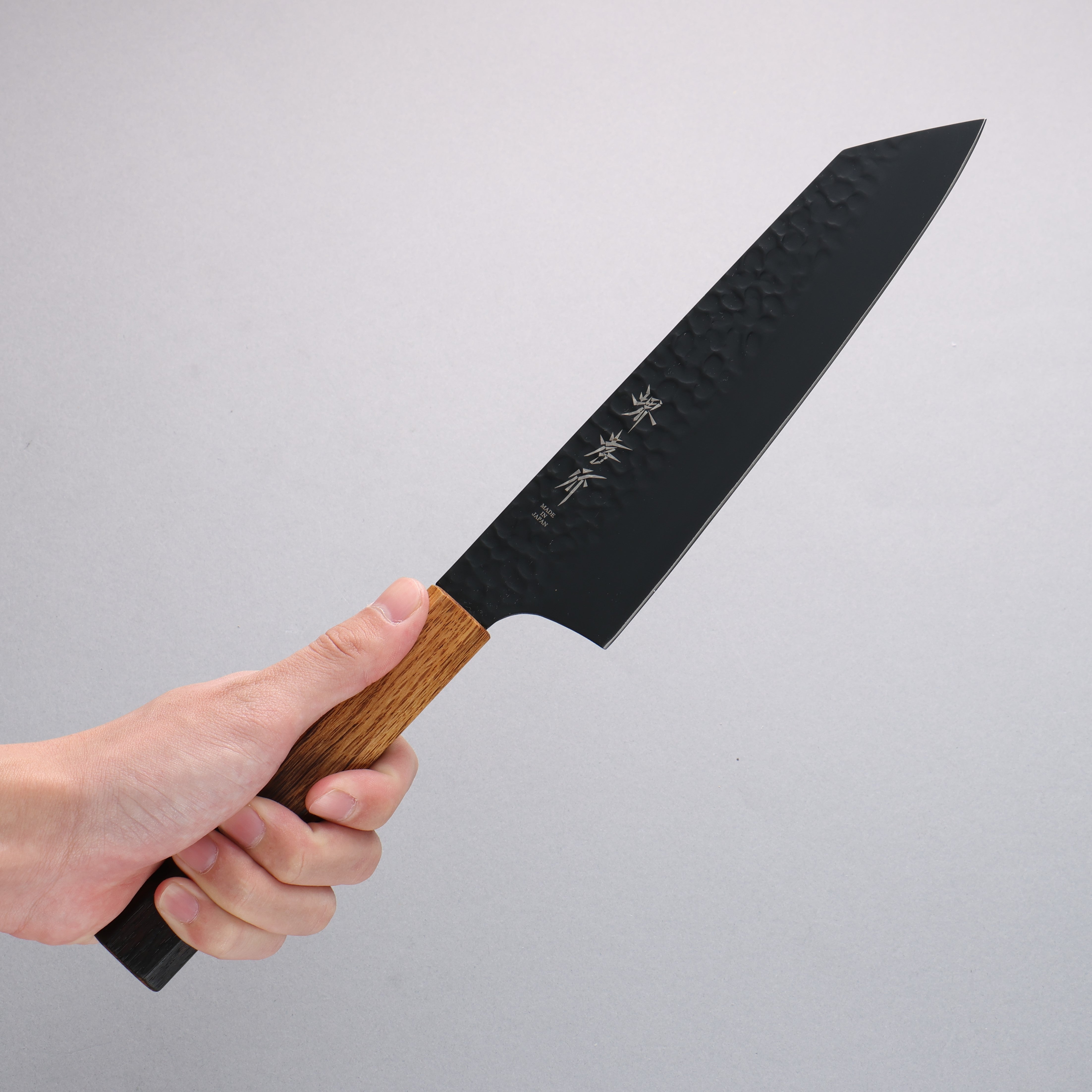 Sakai Takayuki Kurokage VG10 Hammered Teflon Coating Kiritsuke Gyuto 1