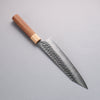 Yoshimi Kato Silver Steel No.3 Hammered(Maru) Migaki Finished Kiritsuke Gyuto 210mm Honduras (ferrule: White Pakka wood) Handle - Seisuke Knife - Slide 7