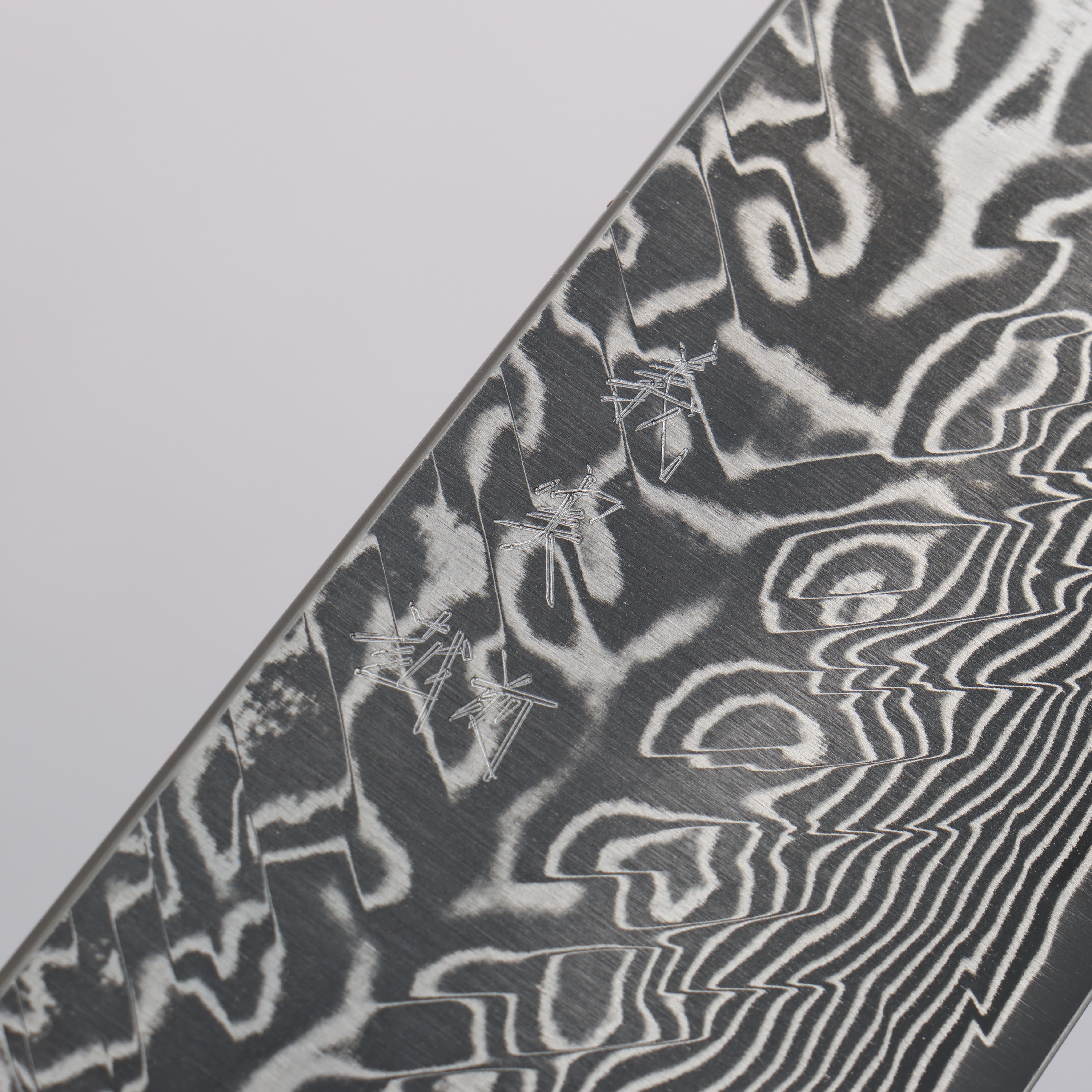 Yoshimi Kato SG2 Black Damascus Kiritsuke Gyuto 210mm Olive Tree and Red Resin Handle - Seisuke Knife