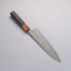 Yoshimi Kato SG2 Black Damascus Gyuto 210mm Ebony (ferrule: Orange Resin) Handle - Seisuke Knife - Slide 3