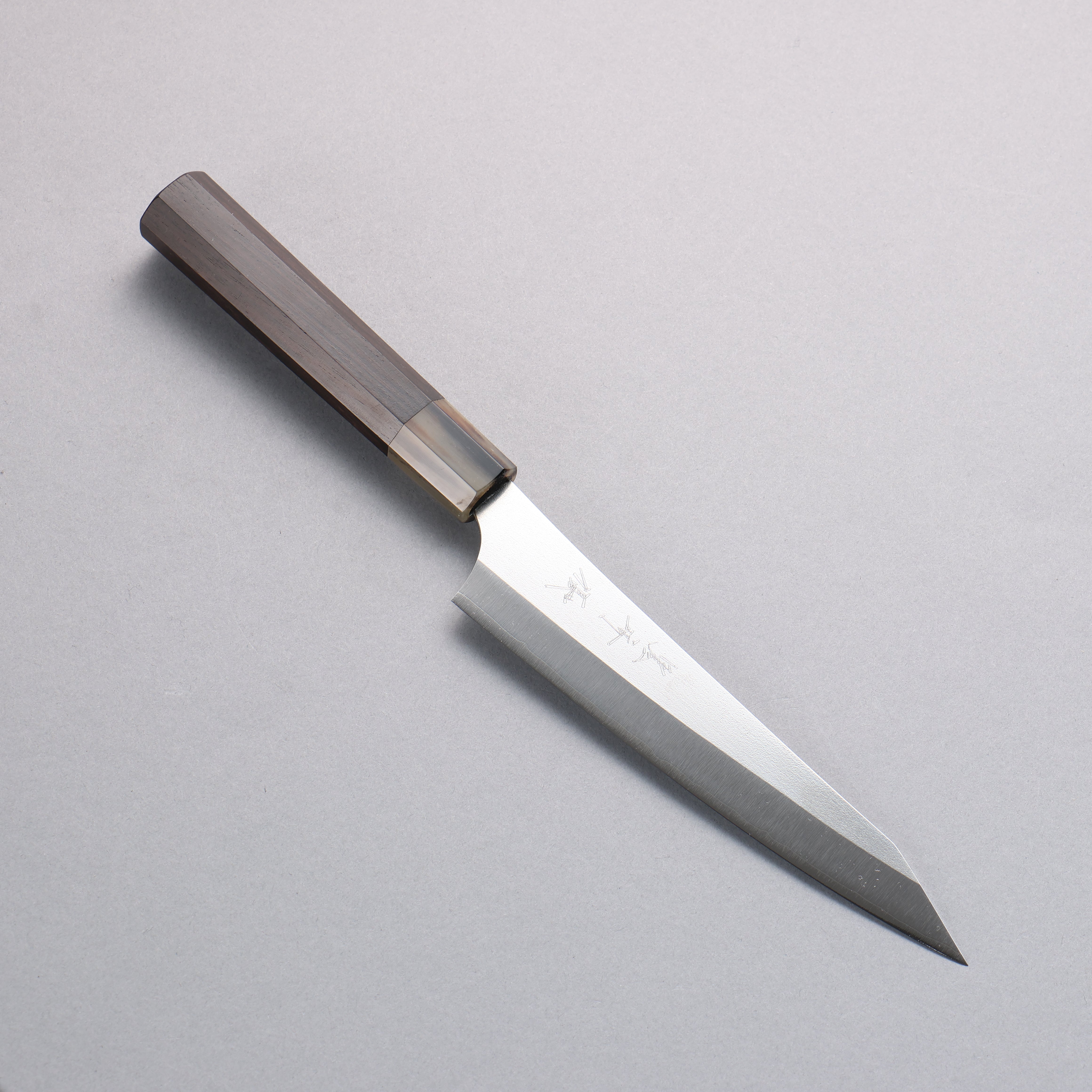 Yu Kurosaki New Gekko VG-XEOS Petty-Utility 150mm Ebony Wood & Buffalo Horn Handle - Seisuke Knife