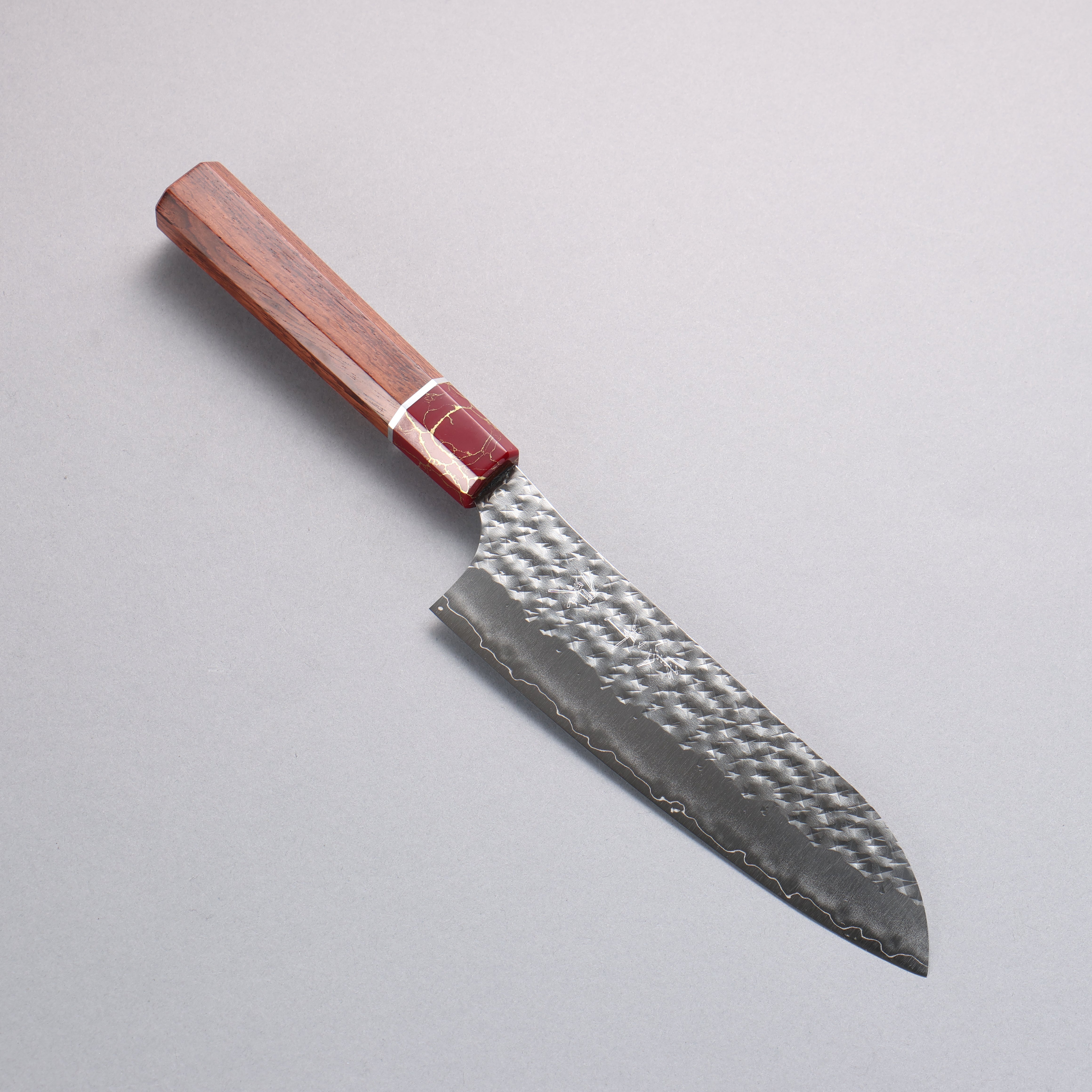 Yu Kurosaki Senko Ryu SG2 Hammered Santoku 170mm Rosewood (Ferrule: Re