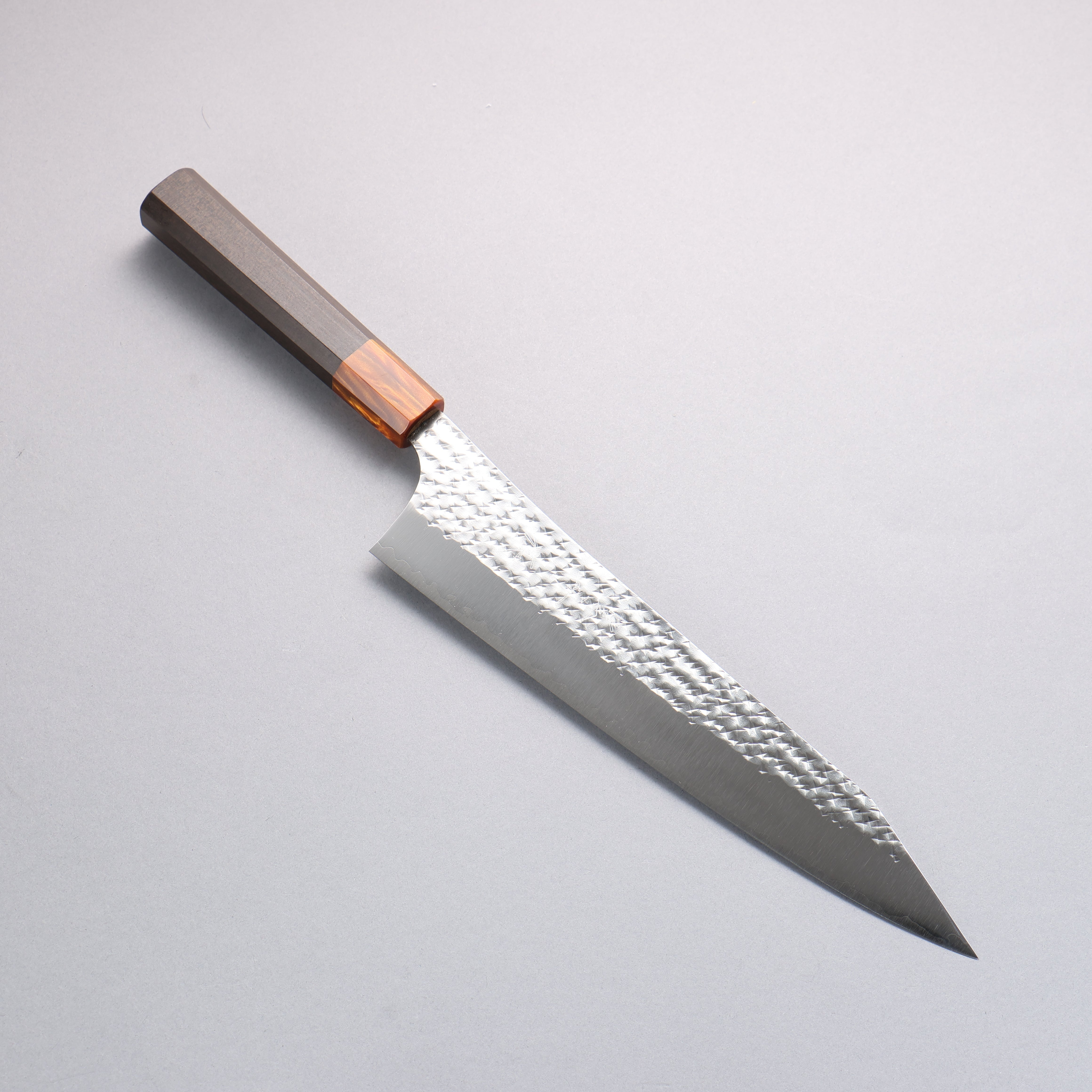 Yu Kurosaki Senko Ei SG2 Hammered Gyuto 240mm Sandalwood (ferrule:Acrylic) Handle - Seisuke Knife