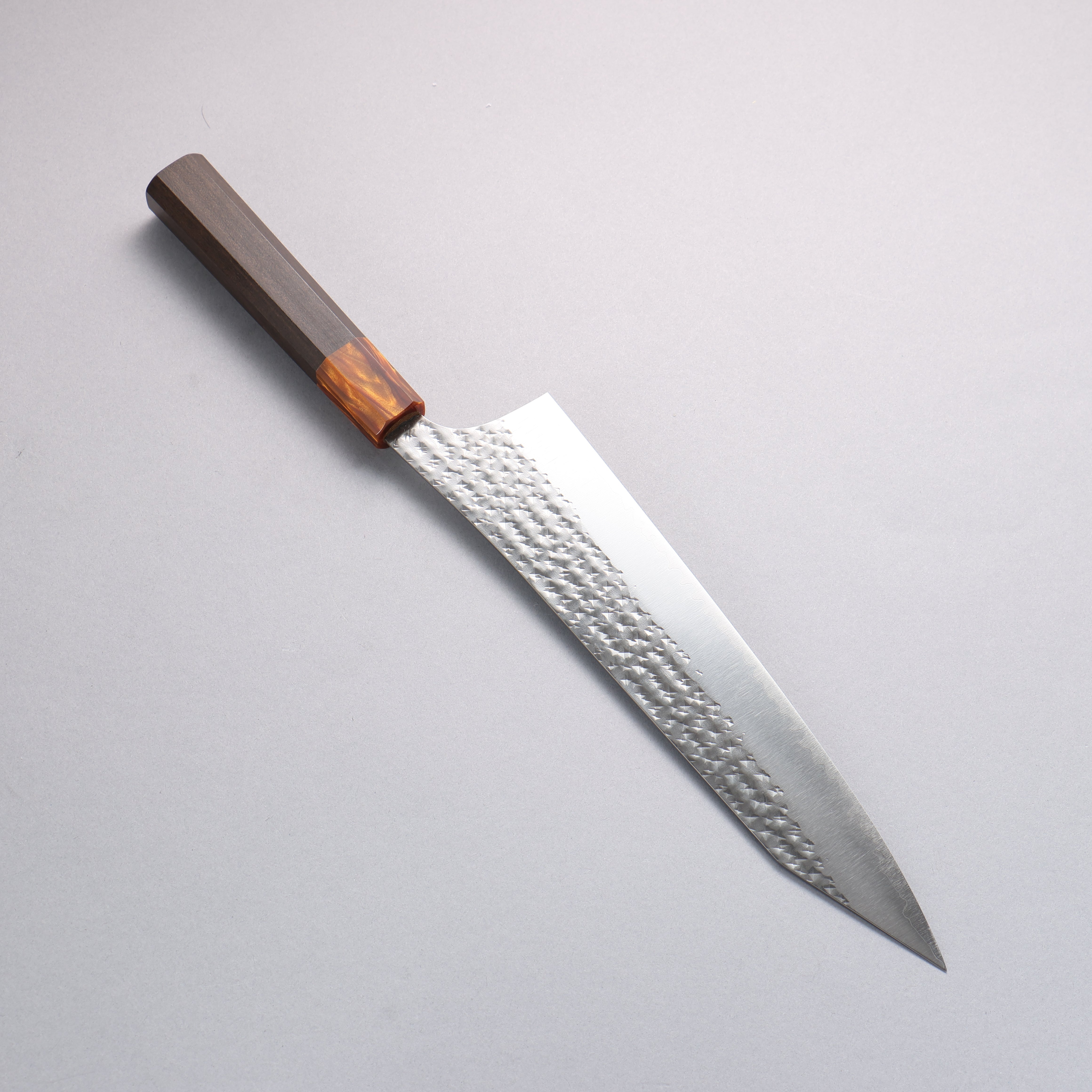 Yu Kurosaki Senko Ei SG2 Hammered Gyuto 240mm Sandalwood (ferrule:Acrylic) Handle - Seisuke Knife