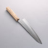 Yu Kurosaki Senko Ryu SG2 Hammered Gyuto 210mm Black Persimmon Handle - Seisuke Knife - Slide 3