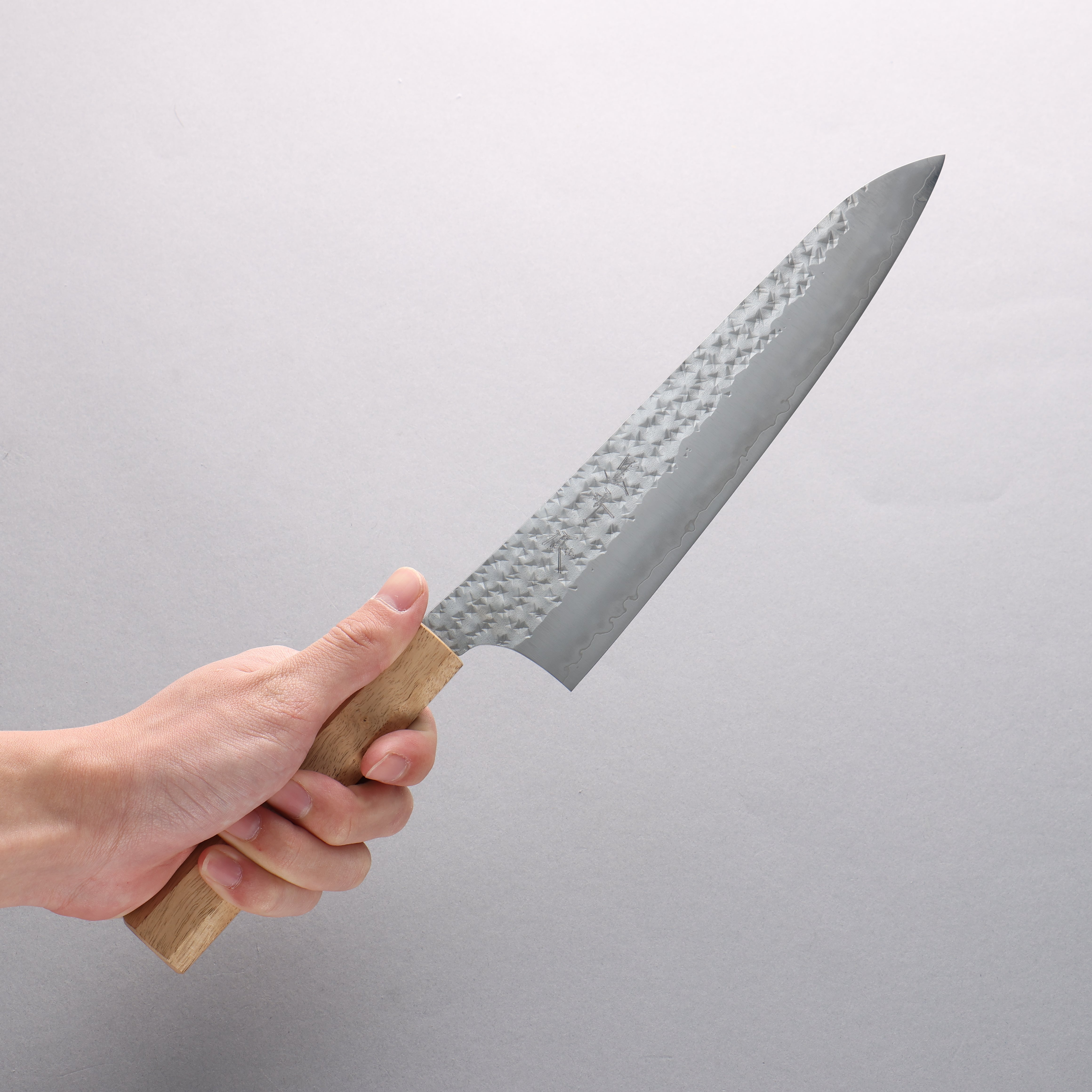 Yu Kurosaki Senko Ryu SG2 Hammered Gyuto 210mm Black Persimmon Wood Handle - Seisuke Knife