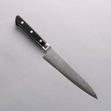  Seisuke VG10 Damascus Petty-Utility 150mm Black Pakka wood Handle - Seisuke Knife