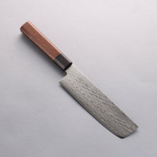  Seisuke AUS10 Mirror Crossed Usuba 160mm Shitan (ferrule: Black Pakka wood) Handle - Seisuke Knife