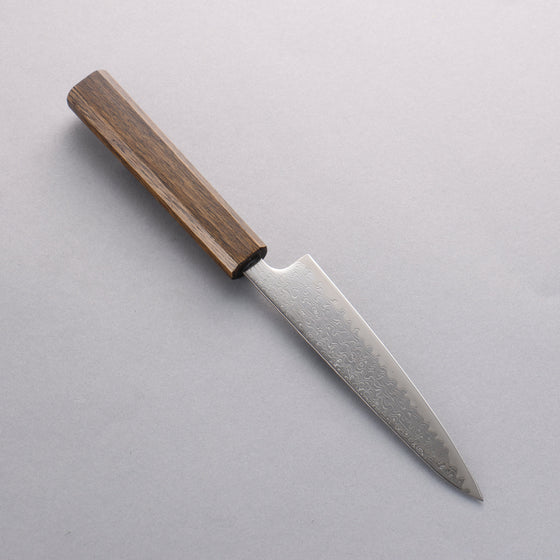 Seisuke VG10 Mirrored Finish Damascus Petty-Utility 135mm Oak Handle - Seisuke Knife