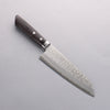 Seisuke VG10 Damascus Santoku 165mm Black Pakka wood Handle - Seisuke Knife - Slide 10