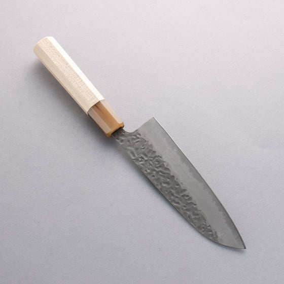 Seisuke Kumo White Steel No.1 Hammered Santoku 165mm Magnolia Handle - Seisuke Knife