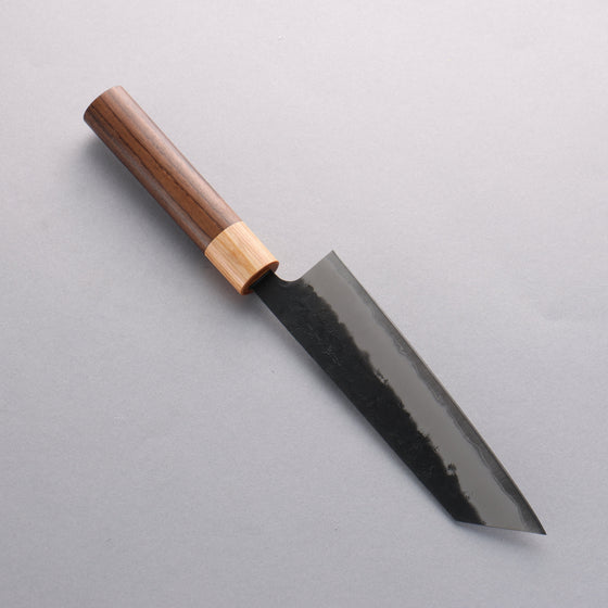 Seisuke Blue Super Black Nashiji Bunka 170mm Rosewood (Ferrule: White Pakka Wood) Handle - Seisuke Knife