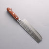 Seisuke VG10 17 Layer Damascus Nakiri 165mm Mahogany Handle - Seisuke Knife