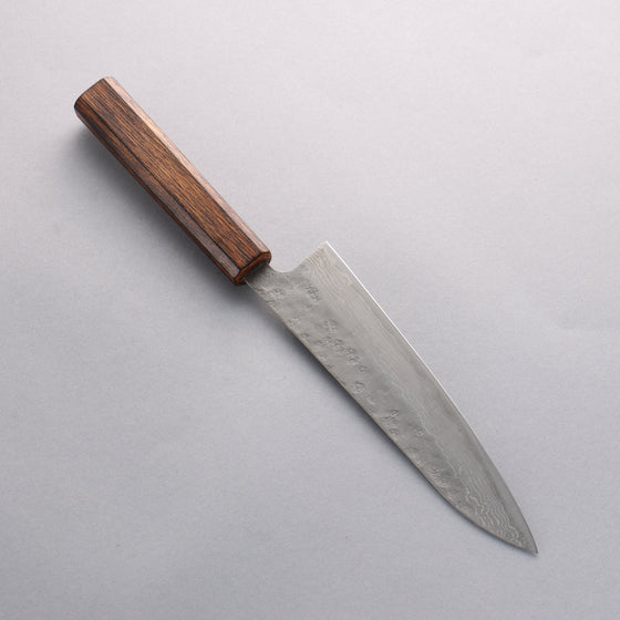 Seisuke Stainless Steel 440C Hammered Damascus Gyuto 180mm Oak Handle - Seisuke Knife