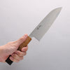 Seisuke AUS8 Coreless Santoku 180mm Burnt Oak Handle - Seisuke Knife