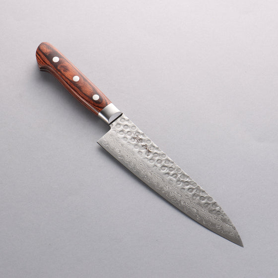 Seisuke VG10 17 Layer Damascus Gyuto 180mm Mahogany Handle - Seisuke Knife