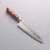 Seisuke VG10 17 Layer Damascus Santoku 180mm Mahogany Handle - Seisuke Knife