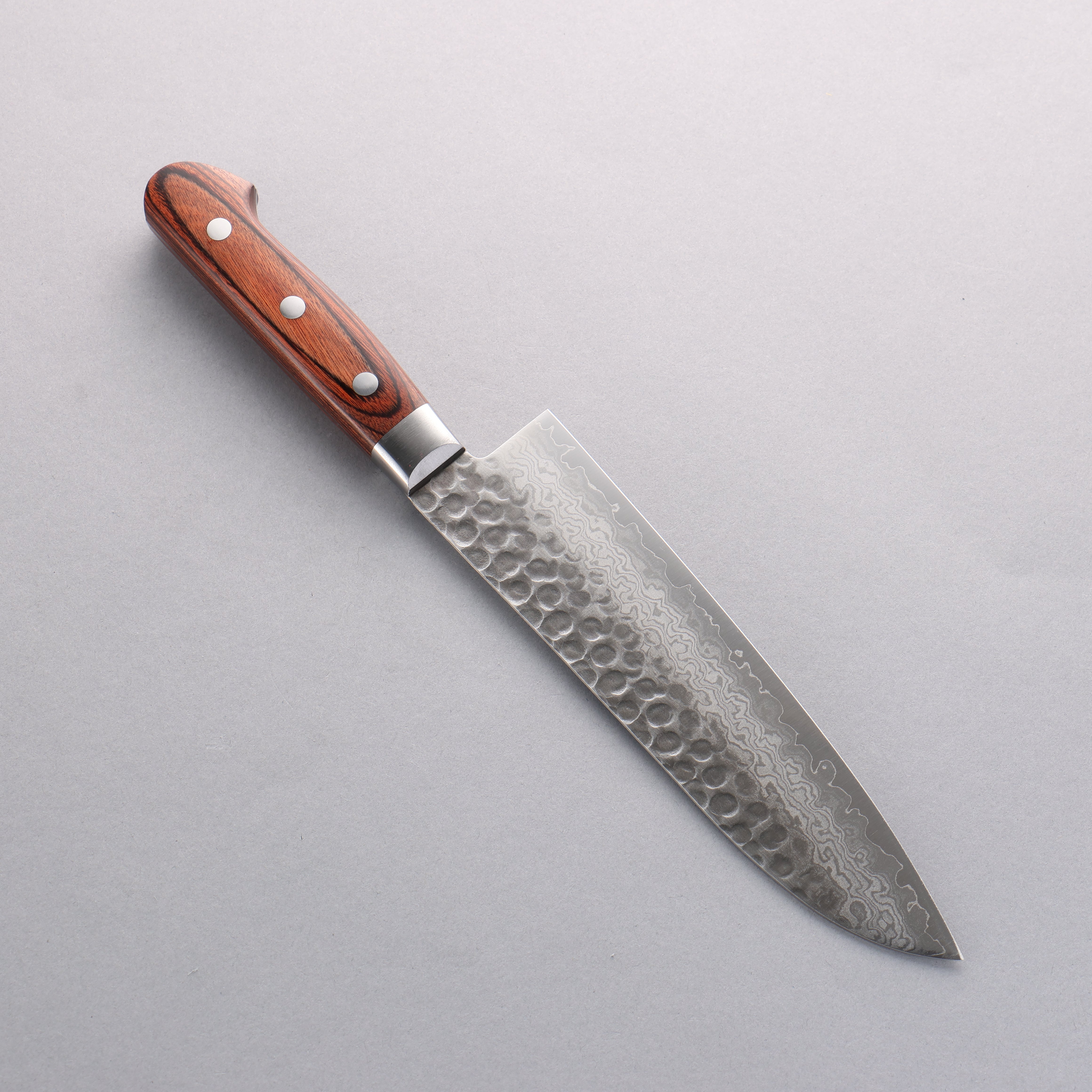 Seisuke VG10 17 Layer Damascus Santoku 180mm Mahogany Handle