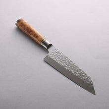  Takeshi Saji SG2 Maru Hammered Bunka 180mm Chinese Quince Burl Handle - Seisuke Knife