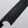 Yoshimi Kato SG2 Black Damascus Small Bunka 130mm Sandalwood with White Ring Handle - Seisuke Knife - Slide 3