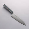 Seisuke Blue Super Migaki Polish Finish Santoku 180mm Stabilized wood Handle - Seisuke Knife - Slide 6