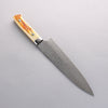 Takeshi Saji SG2 Diamond Finish Damascus Gyuto 210mm Orange Cow Bone Handle - Seisuke Knife - Slide 2