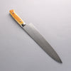 Takeshi Saji SG2 Diamond Finish Damascus Gyuto 270mm Orange Cow Bone Handle - Seisuke Knife - Slide 2