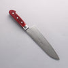 Seisuke VG10 33 Layer Mirrored Finish Damascus Santoku 180mm Red Pakka wood Handle - Seisuke Knife