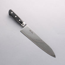  Seisuke Nami AUS10 Mirrored Finish Damascus Gyuto 210mm Black Pakka wood Handle - Seisuke Knife