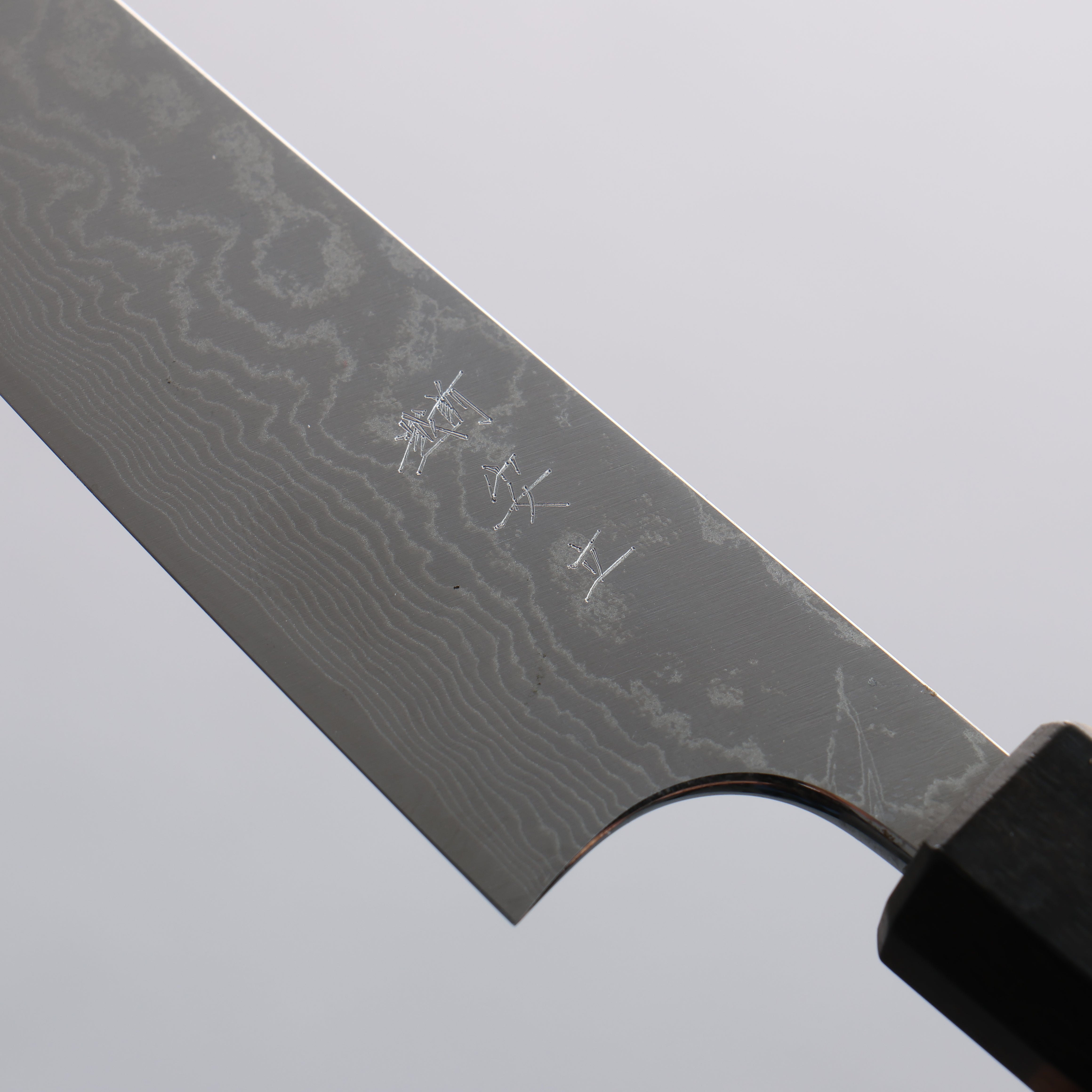 Anryu VG10 Migaki Damascus Petty-Utility 120mm Rosewood & White Turquoise Ring Handle - Seisuke Knife