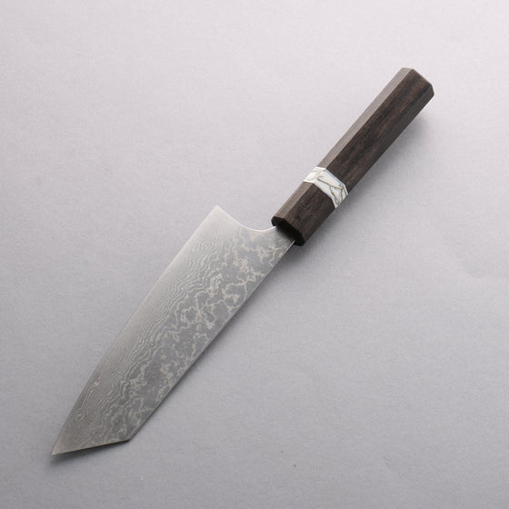 Anryu VG10 Migaki Finished Damascus Bunka 170mm Rosewood (White Turquoise Ring) Handle - Seisuke Knife