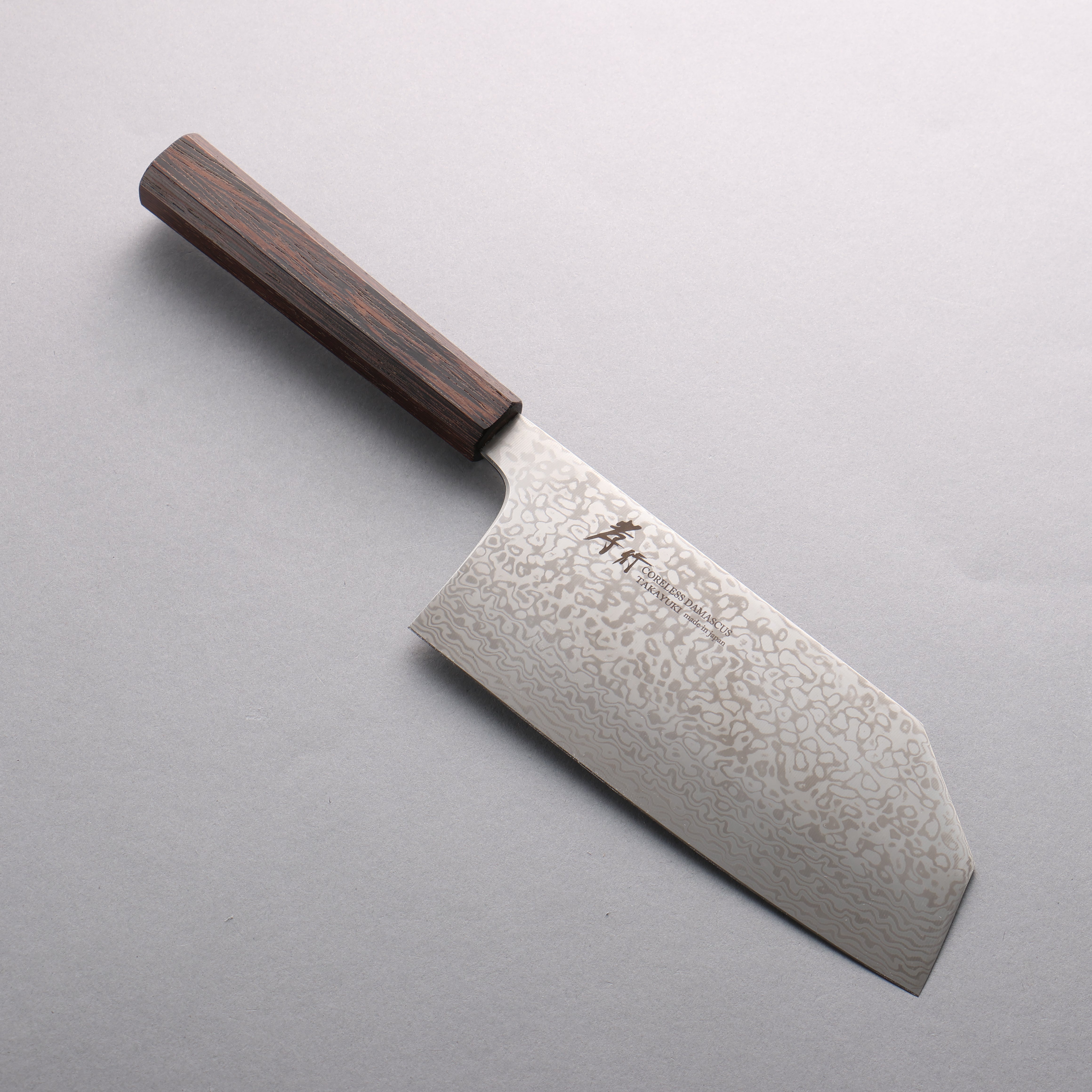 Sakai Takayuki Coreless Damascus Bunka (wide) 180mm Wenge Handle - Seisuke Knife