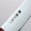 Higuchi SG2 Damascus Kiritsuke Santoku 180mm Red Pakka wood Handle - Seisuke Knife - Slide 3