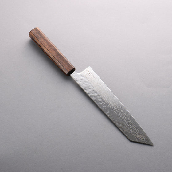 Seisuke Stainless Steel 440C Hammered Damascus Migaki Finished Kiritsuke Gyuto 210mm Oak Handle - Seisuke Knife