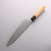 Anryu VG10 Migaki Finished Damascus Gyuto 210mm Keyaki (Japanese Elm) Handle - Seisuke Knife - Slide 2