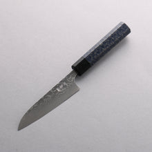  Anryu VG10 Migaki Finished Damascus Petty-Utility 120mm Indigo Color Lacquered Handle - Seisuke Knife