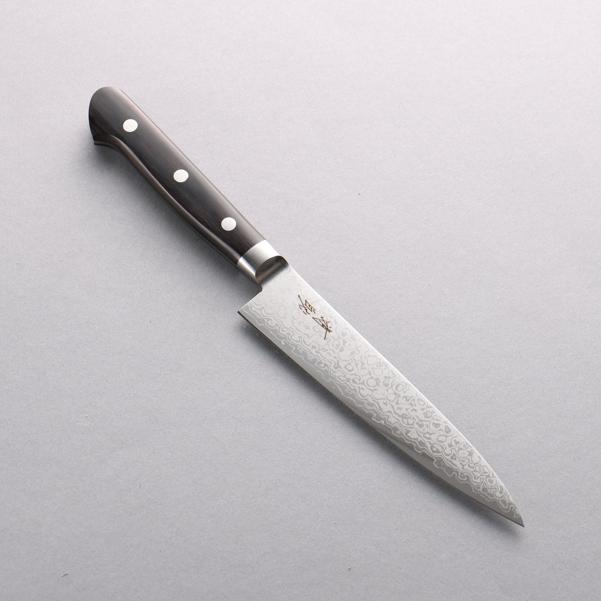 Seisuke VG10 8 Layer Damascus Migaki Finished Petty-Utility 135mm Blac