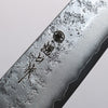 Higuchi Silver Steel No.3 Nashiji Santoku 180mm Black Pakka wood Handle - Seisuke Knife - Slide 3