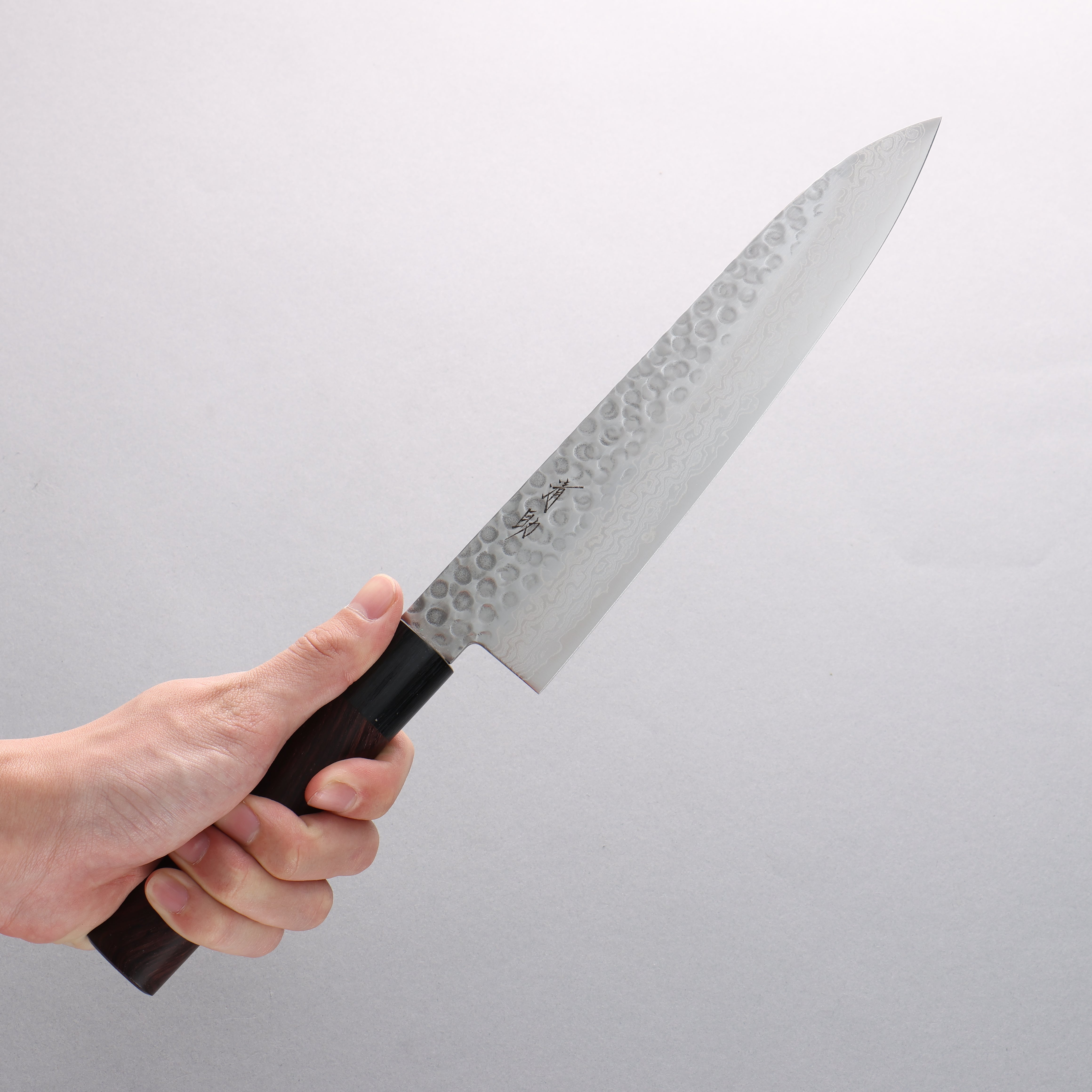 Seisuke Sumi VG10 16 Layer Hammered Damascus Gyuto 210mm Shitan Handle - Seisuke Knife