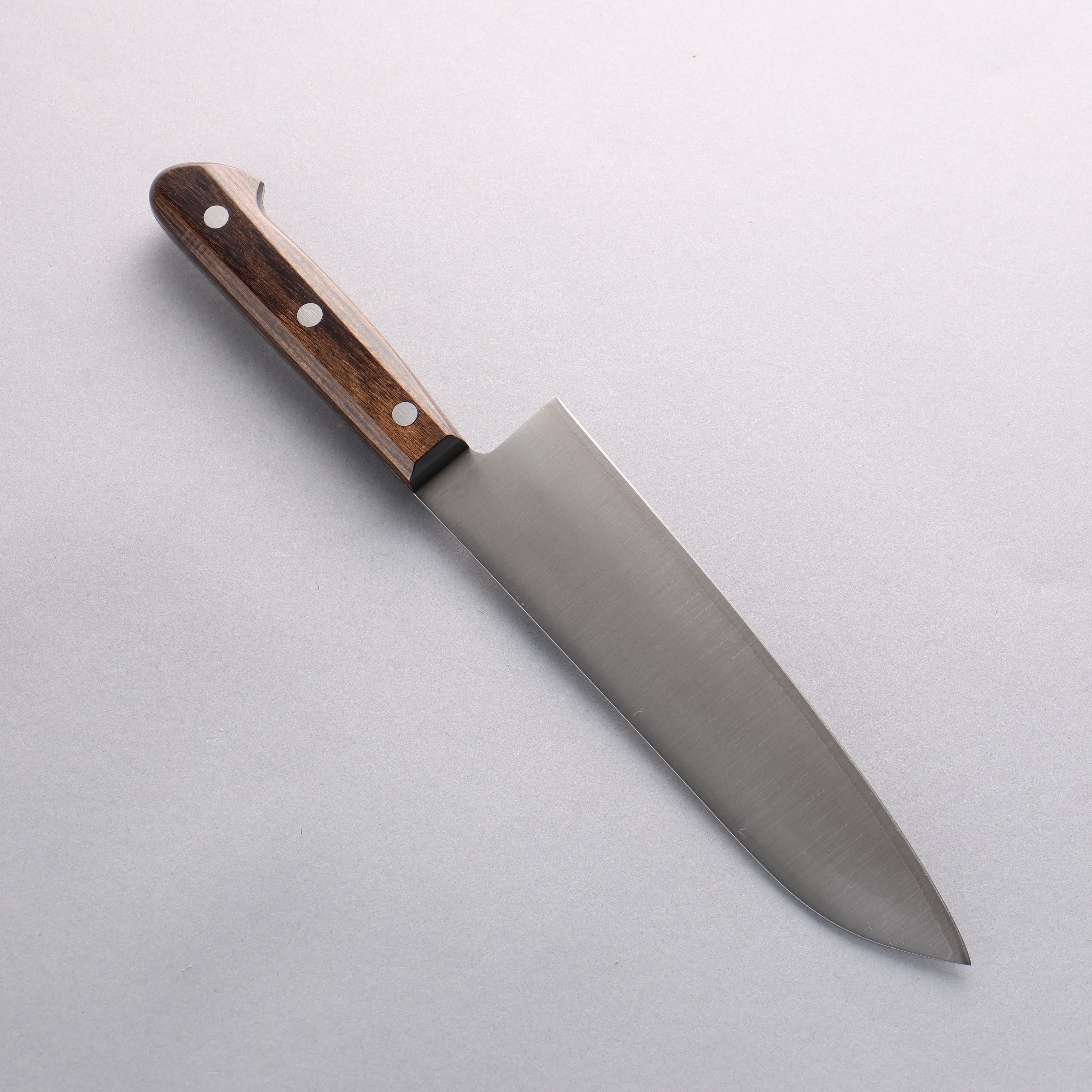 Seisuke SLD Migaki Polish Finish Santoku 180mm Brown Pakkawood Handle - Seisuke Knife